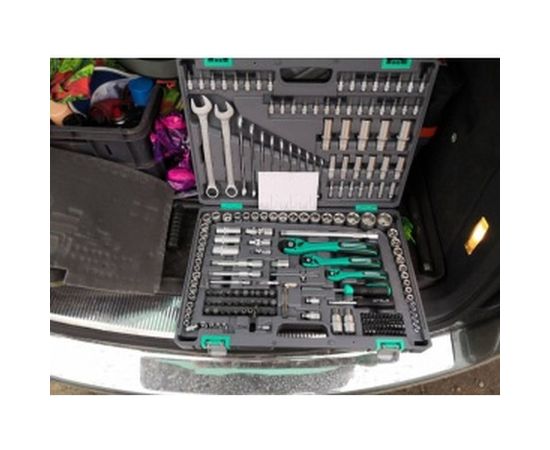 Набор инструмента 1/4", 3/8", 1/2", CrV, S2, усиленный кейс, 216шт STELS 14115 – изображение 4