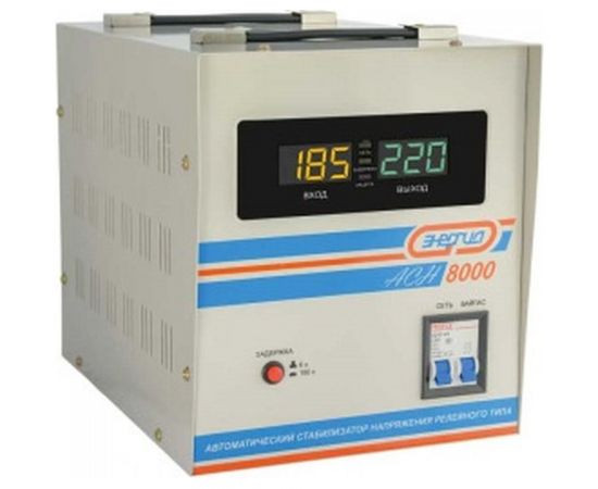 Cтабилизатор с цифровым дисплеем Энергия АСН-8000 Е0101-0115 – изображение 5