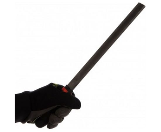 Плоский прямой напильник с ручкой PVC (250 мм, насечка №3 мелкая, по 4м сторонам) BAUM 3713250 – изображение 5