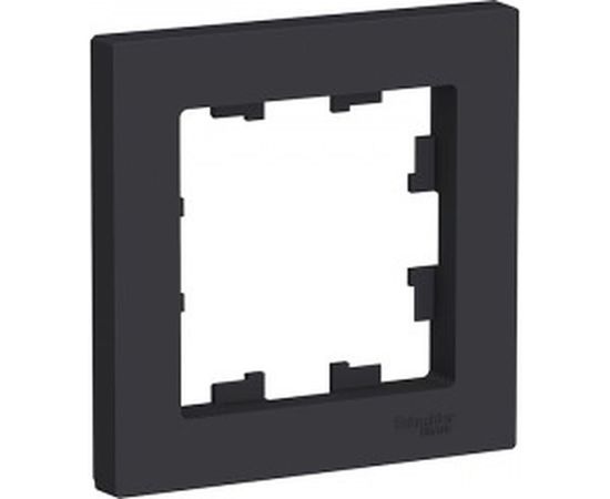 Рамка Schneider Electric ATLASDESIGN, 1-постовая, карбон, ATN001001 