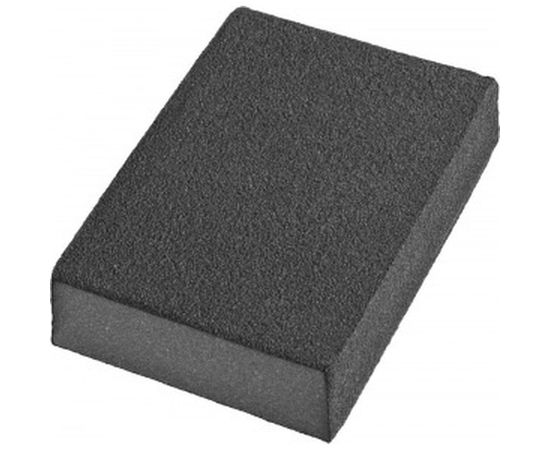Губка шлифовальная четырехсторонняя AL2O3 средняя жесткость (100x68x26 мм; Р180) DEXX 35637-180 