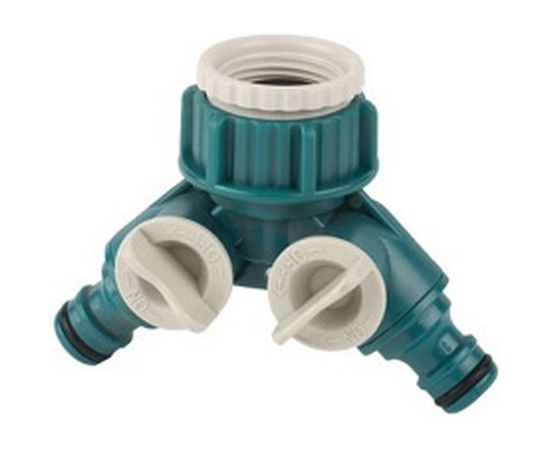 Распределитель двухканальный (3/4"; 1") для системы полива Raco 4250-55256C 