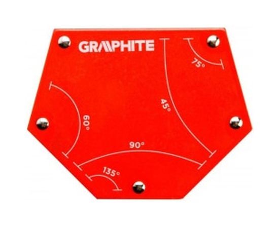 Угольник магнитный сварочный (111x136x24 мм) GRAPHITE 56H905 