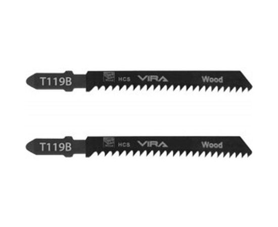Пилка по дереву и пластику для лобзика T119B (2 шт; 76х50 мм) для лобзиков Vira 552026 