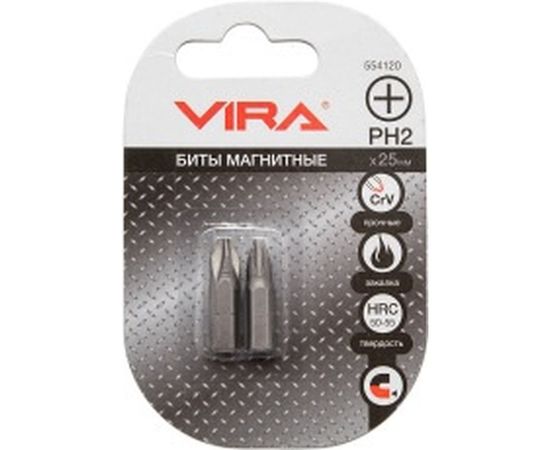 Биты (2 шт, PH2, 25 мм) VIRA 554120 
