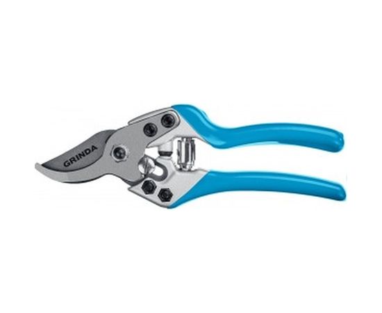 Секатор с эргономичными алюминиевыми рукоятками, плоскостной Grinda P-27 190 мм PROLine 423427 