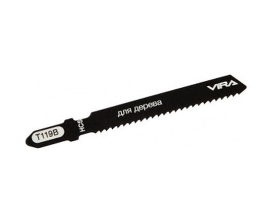 Пилка по дереву и пластику для лобзика T119B (2 шт; 76х50 мм) для лобзиков Vira 552026 – изображение 2