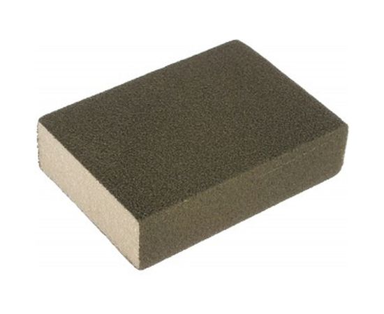 Губка шлифовальная четырехсторонняя AL2O3 средняя жесткость (100x68x26 мм; Р180) DEXX 35637-180 – изображение 2