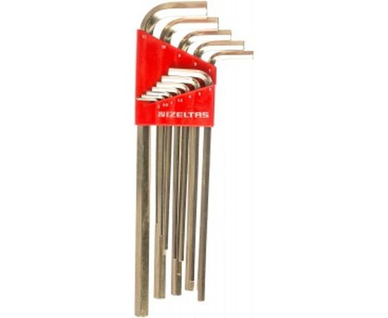 Набор ключей 6-гранных Г-образных удлиненных 2-12 мм 12 предметов IZELTAS 4903003112 – изображение 2