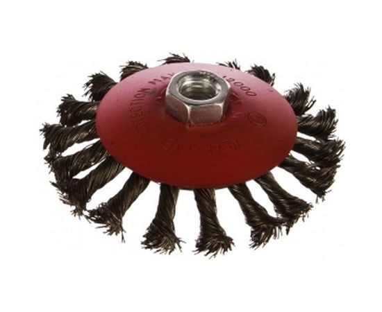 Кордщетка радиальная витая с наклоном (115 мм; М14) для МШУ REDVERG 6623619 – изображение 3