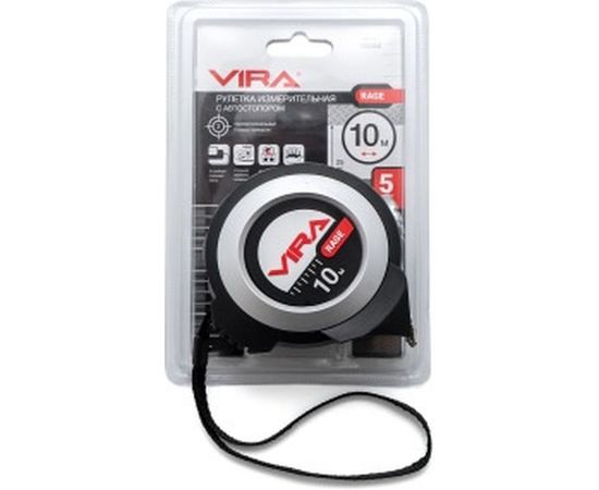 Измерительная рулетка Vira RAGE 10 м с магнитным зацепом 100050 – изображение 5