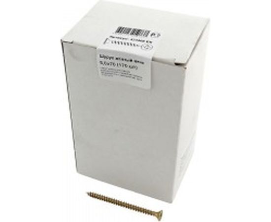 Шуруп крепежная техника жёлтый цинк 5,0x70, 170 шт. 431408 БК 