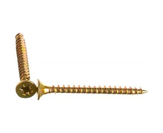 Шуруп, жёлтый цинк Крепежная техника 5,0х50 300шт 431388 БК 