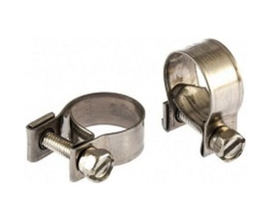 Металлические хомуты СИБРТЕХ, MINI 14-16мм, ширина 9мм, винтовой, W4, 2шт 475053 