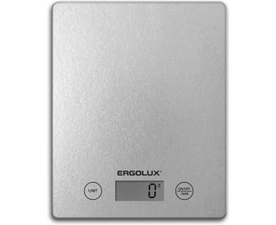 Кухонные весы ERGOLUX ELX-SK02-С03 серые металлик до 5 кг, 195*142 мм 13600 