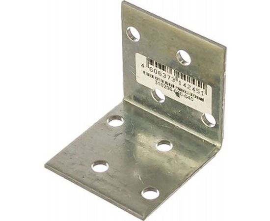 Крепежный угол Зубр МАСТЕР равносторонний 40х40х40мм, 1шт 310206-040-040 