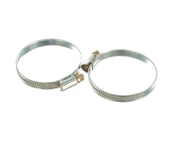 Металлические хомуты СИБРТЕХ, стандартное болтовое крепление, 40-60мм, 2шт, ширина 9мм, 47661 