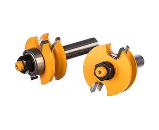 Набор фрез комбинированных рамочных (2 шт; 41.3х23 мм; R 12 мм; хвостовик 12 мм) по дереву Энкор 9340 