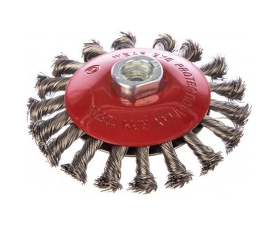 Щетка коническая со жгутовой нержавеющей проволокой Эксперт 541 (115 мм; М14*2 мм) Профоснастка 20804007 