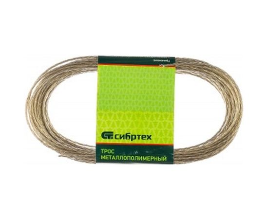 Металлополимерный трос СИБРТЕХ прозрачный ПР-2,0, 47625 