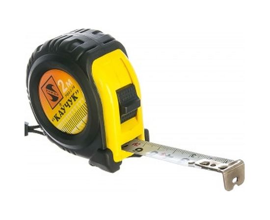Рулетка с фиксатором 2 м Каучук 1/12/120 Энкор 14205 