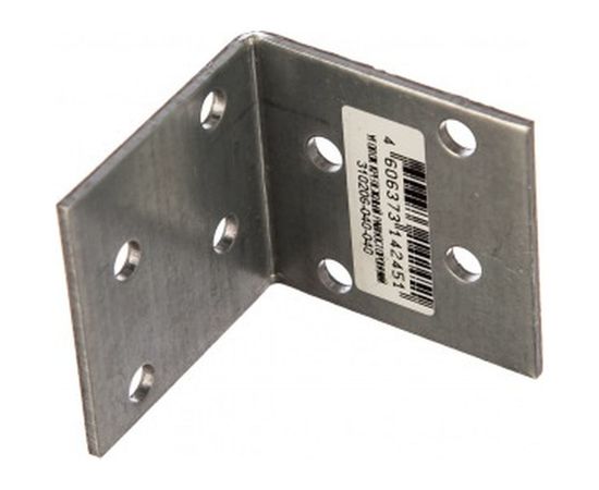 Крепежный угол Зубр МАСТЕР равносторонний 40х40х40мм, 1шт 310206-040-040 – изображение 2