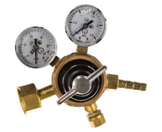 Редуктор аргоновый для газового баллона БАРО-50-4 БАМЗ 1280001 – изображение 2