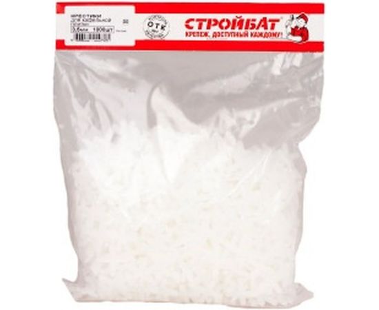 Крестик для кафельной плитки (1000 шт; 3.5 мм) Стройбат 115230 – изображение 2