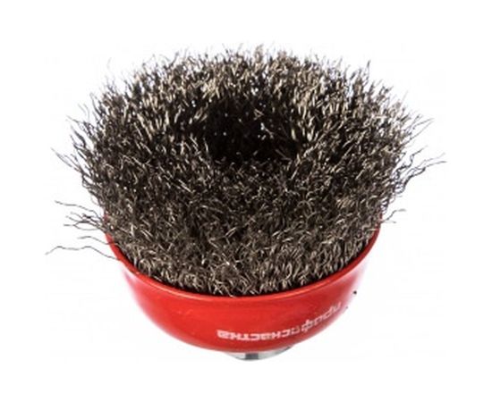 Щетка чашечная с гофрированной нержавеющей проволокой Эксперт 501 (60 мм; М14*2 мм) Профоснастка 20801001 – изображение 2