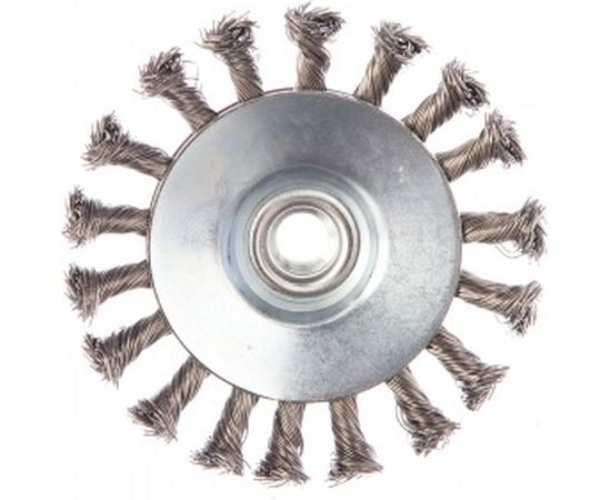 Щетка коническая со жгутовой нержавеющей проволокой Эксперт 541 (115 мм; М14*2 мм) Профоснастка 20804007 – изображение 2