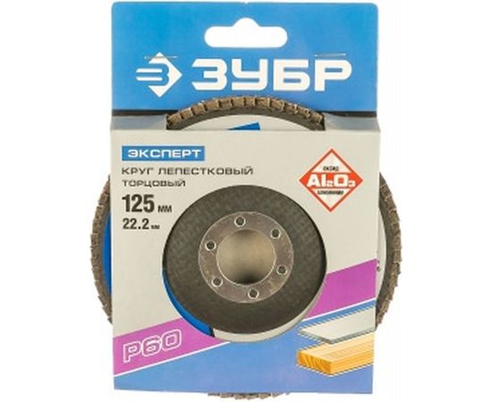 Диск лепестковый торцевой конический универсальный (125х22,2 мм; К40) Энкор 20520 – изображение 2