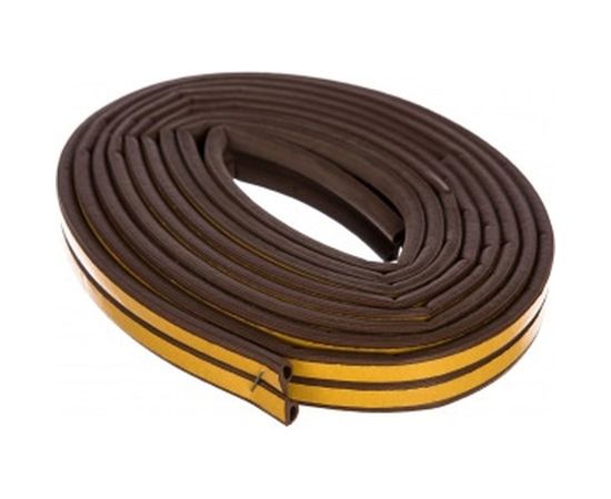 Уплотнитель СИБРТЕХ, 12 м, профиль P, коричневый, 93946 – изображение 2