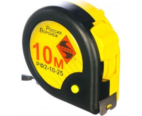 Рулетка с фиксатором 10м Энкор 6828 – изображение 2