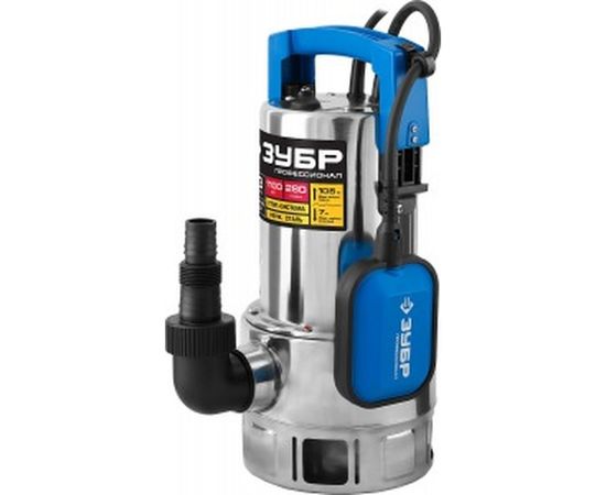 Погружной дренажный насос для грязной воды Зубр Профессионал Т3 НПГ-Т3-1100-С – изображение 3