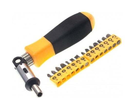 Реверсивная отвертка с шарниром со вставками 15пр. Энкор 19861 – изображение 3