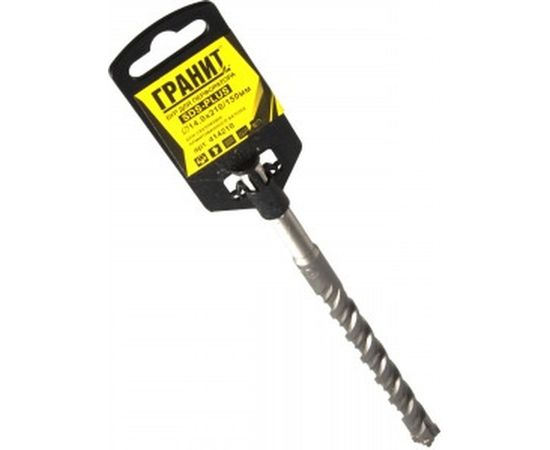 Бур Quadro-X (14.0х210/150 мм; SDS-plus) ГРАНИТ 414210 – изображение 3