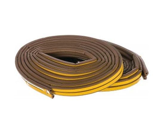 Уплотнитель СИБРТЕХ, 12 м, профиль P, коричневый, 93946 – изображение 3