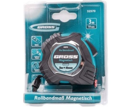 Рулетка Magnetisch, 3м х 16мм обрезиненный корпус GROSS 32570 – изображение 4