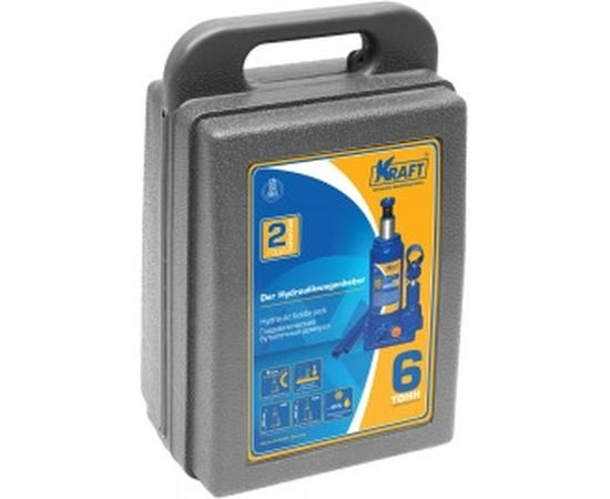 Бутылочный домкрат KRAFT 6 т, в кейсе, min 200mm-max 405mm KT 800016 – изображение 6