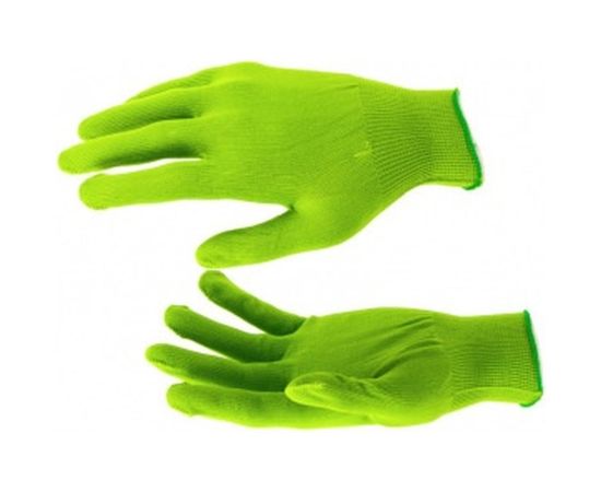 Перчатки Россия нейлон, 13 класс, цвет изумрудный, L 67823 