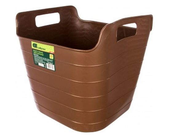 Гибкое сверхпрочное ведро 26 л, коричневое СИБРТЕХ 67509 