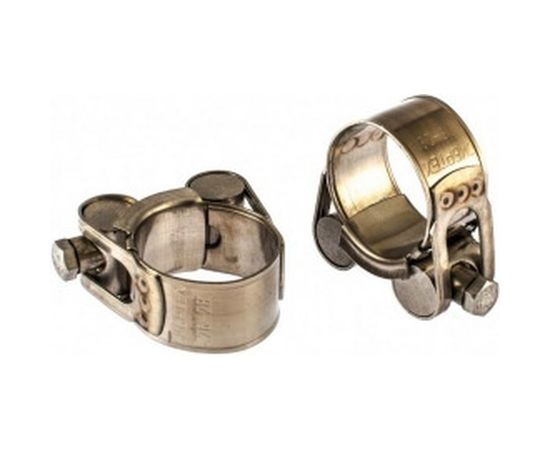 Металлические хомуты СИБРТЕХ, силовые, 26-28мм, ширина 18мм, шарнирный, W4, 2шт 475093 