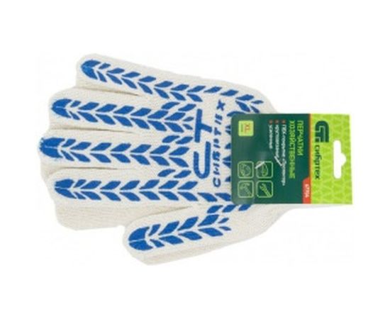 Перчатки х/б с ПВХ-покрытием "Протектор" 7 класс СИБРТЕХ 67704 