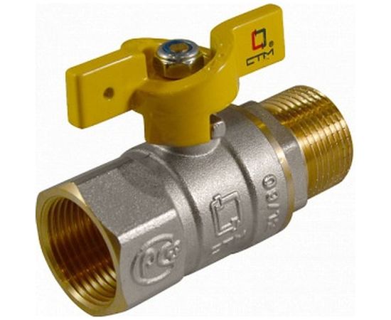 Шаровой кран для газа СТМ ГАЗ 1/2", г/ш, бабочка CGFMB012 