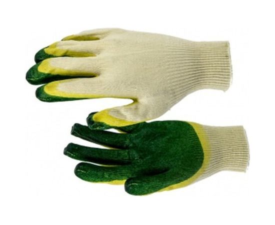 Перчатки Россия трикотажные с двойным латексным обливом 67851 