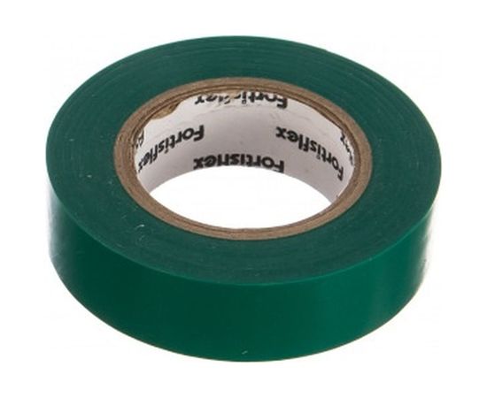 Изолента FORTISFLEX ПВХ 15 ммх0.15 ммх10 м зеленая 71225 