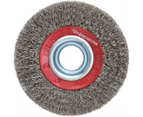 Щетка дисковая с гофрированной нержавеющей проволокой Эксперт 545 (125х20 мм; 12.7/16 мм) Профоснастка 20805003 