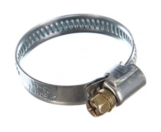 Металлические хомуты СИБРТЕХ, стандартное болтовое крепление, 25-40мм, 2шт, ширина 9мм, 47659 