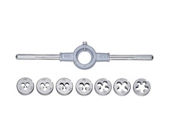 Набор плашек (М3-М12; 8 предметов) СИБРТЕХ 77309 