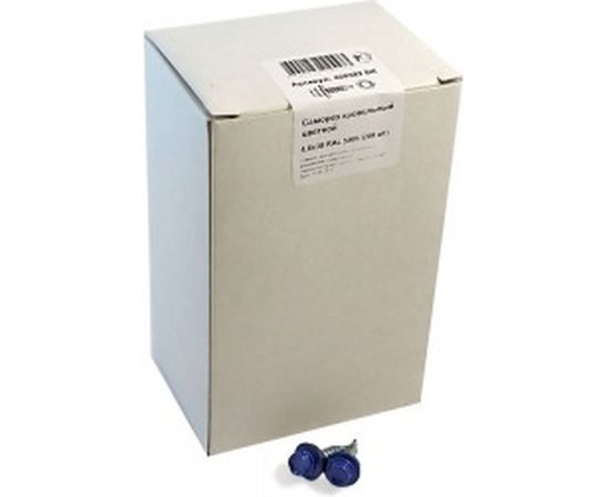 Кровельный саморез крепежная техника синий RAL 5005, 4.8х38 мм, 200 шт 420382 БК 